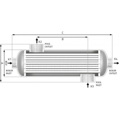 AstralPool AstralPool titanium warmtewisselaar 60kW