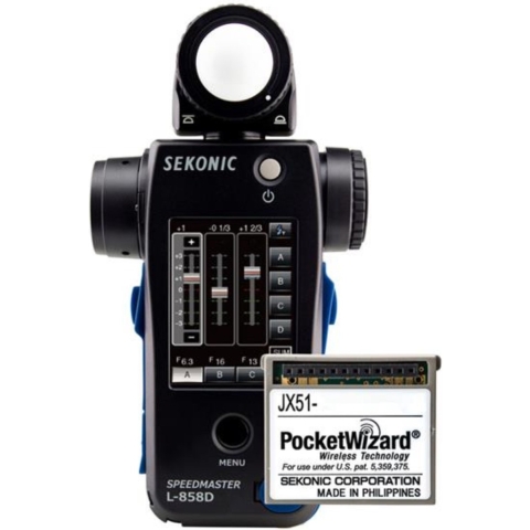 Sekonic Speedmaster L-858D + RT-3PW PocketWizard Transmitter