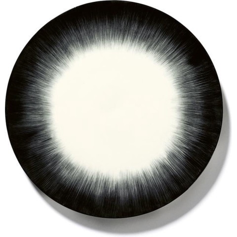Serax Dé Tableware By Ann Demeulemeester Dinerbord Ø24 White/black 5
