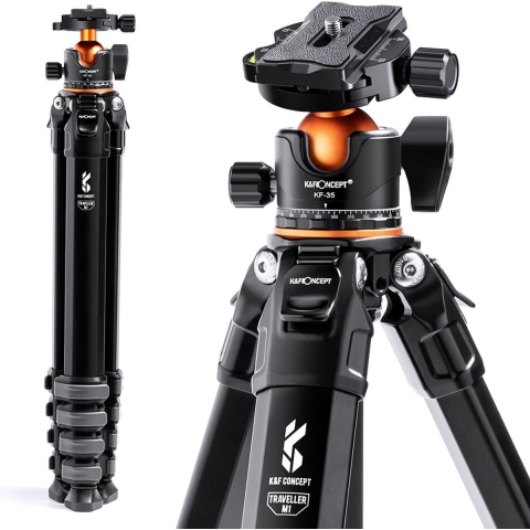 K&F Concept Traveller Statief M1+BH-35L | Aluminium