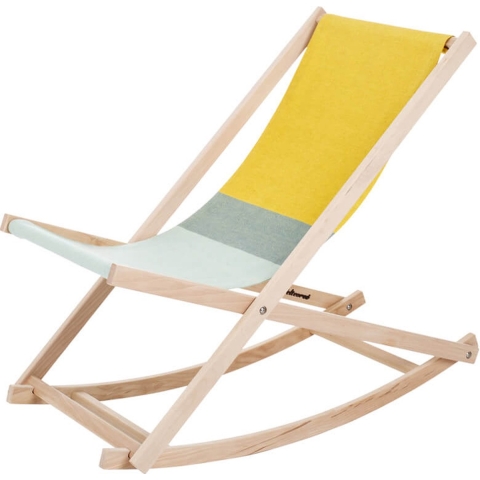 Weltevree Beach Rocker Schommelstoel Geel/groen