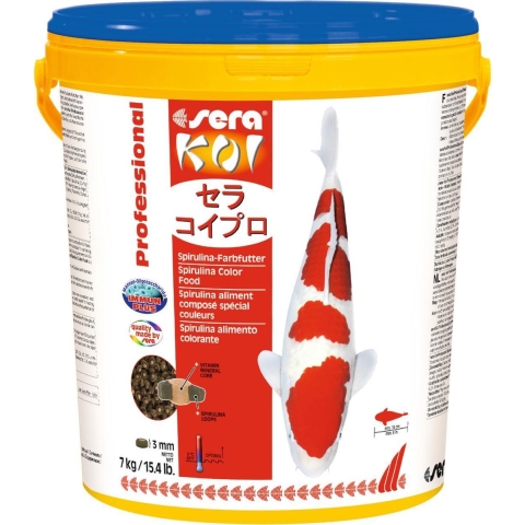 Sera Sera Koi Professional Spirulina-kleurvoeder 7 kg Koivoer