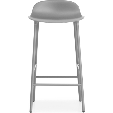 Normann Copenhagen Form Barstool Barkruk 65 Cm Met Stalen Onderstel Grijs