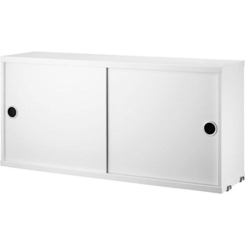 String Furniture Cabinet With Sliding Doors 78 X 20 X 37 Cm Wit
