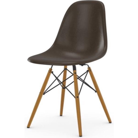 Vitra Eames DSW Fiberglass Stoel Essen Honing Elephant Hide Grey