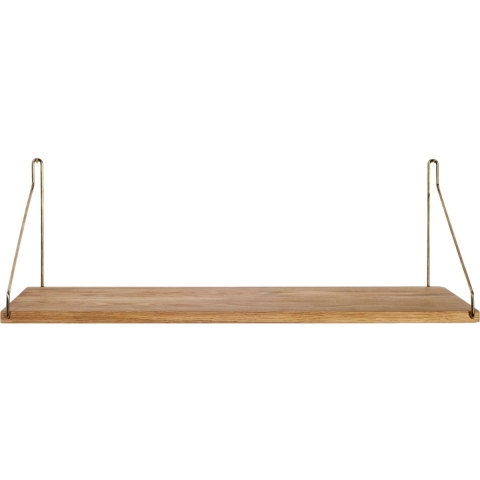 Frama Shelf Wandplank 60x20 Naturel/messing