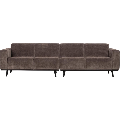 BePureHome Statement 4-zits Bank 280 Rib Taupe