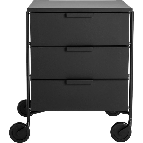 Kartell Mobil 3 Trolley Mat Zwart