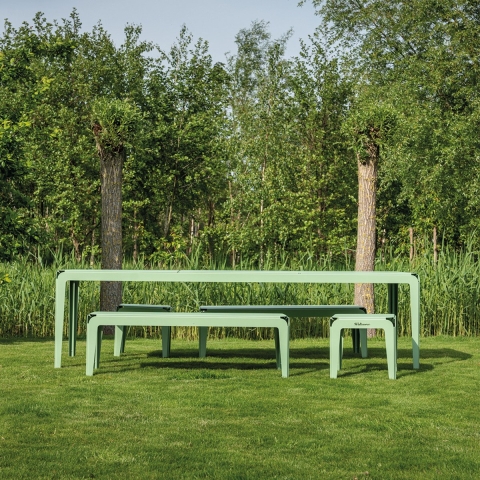 Weltevree Bended Tuintafel 270x90 Pale Green