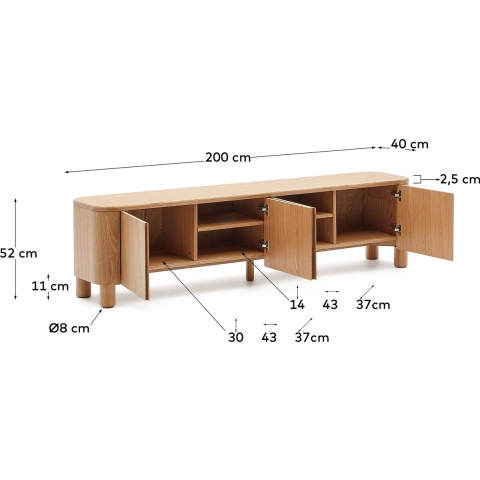Kave Home Salaya Dressoir 200x50 Essen