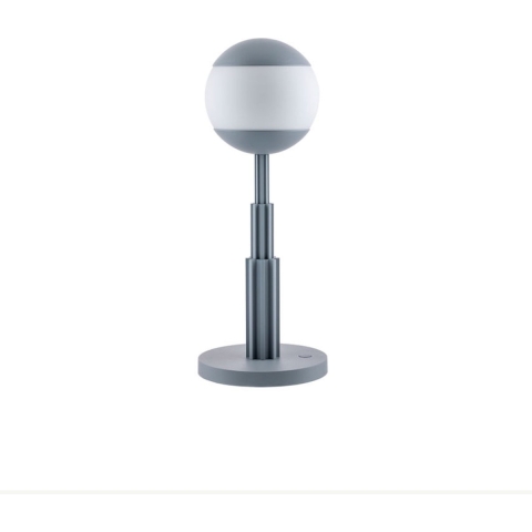 Alessi ARLAMTAV By Aldo Rossi Tafellamp LED Oplaadbaar Grijs