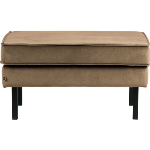 BePureHome Rodeo Velvet Hocker Taupe