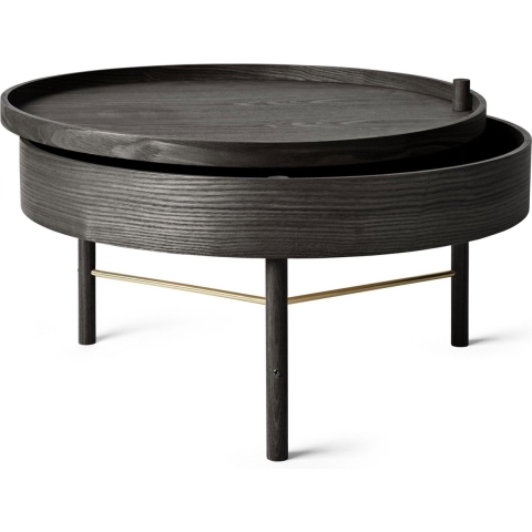 Audo Copenhagen Turning Salontafel Zwart Essen/messing