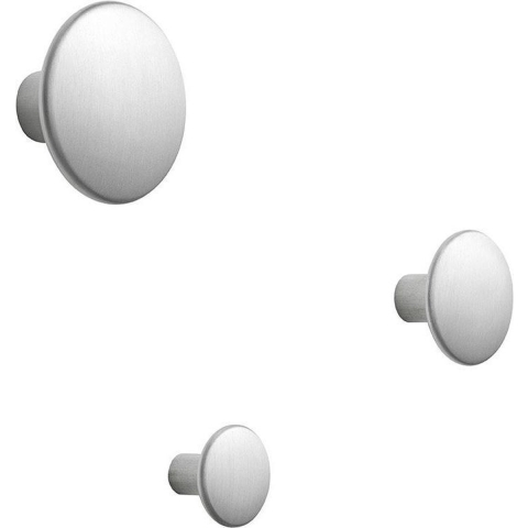 Muuto The Dots Metal Haak Set Van 5 Taupe