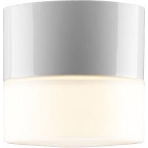 Ifö Electric Opus 100/100 Plafond-en Wandlamp Ø10 Porselein IP44 Wit