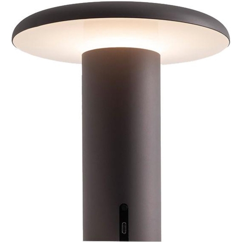Artemide Takku Tafellamp LED Oplaadbaar Anodized Grey