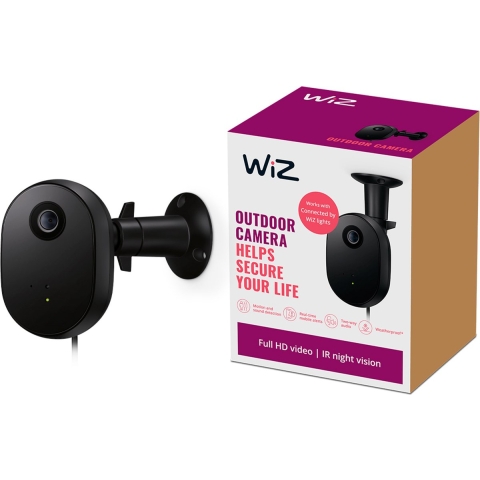 WiZ Outdoor Camera - kabelaansluiting Zwart