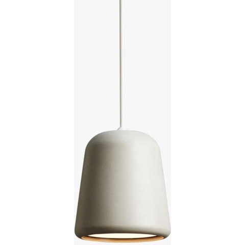 New Works Material HanglampØ13 Wit Snoer Lichtgrijs Beton