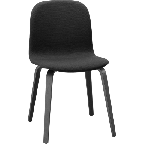 Muuto Visu Wood Gestoffeerde Stoel Zwart