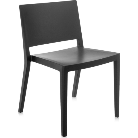Kartell Lizz Mat Stoel Zwart