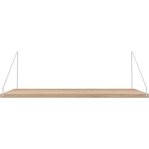 Frama Shelf Wandplank 60x27 Wit Geolied/roestvrijstaal