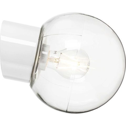 Ifö Electric Classic Globe Wandlamp Retrofit Ø18 Transparant Wit