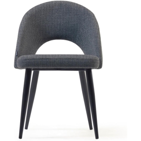 Kave Home Mael Eetkamerstoel Donkergrijs