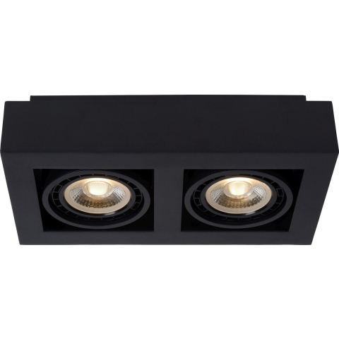 Lucide Zefix 2 Spot LED Dim To Warm Zwart
