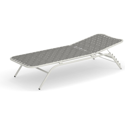 Emu Yard Sunbed Ligbed Matt White/grey