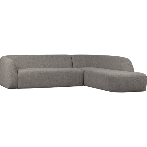 BePureHome Sloping Hoekbank Rechts Grijs Melange