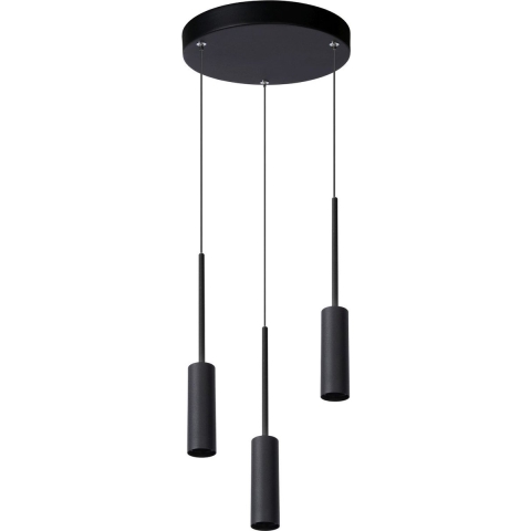 Lucide Tubule 3 Cluster Hanglamp LEDØ26 Zwart
