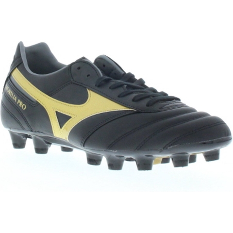 Mizuno Morelia II Pro Voetbalschoen Zwart/Goud maat 42