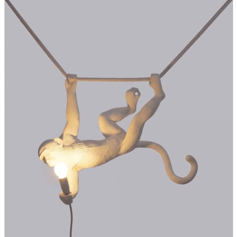 Seletti Monkey Swing Hanglamp Wit