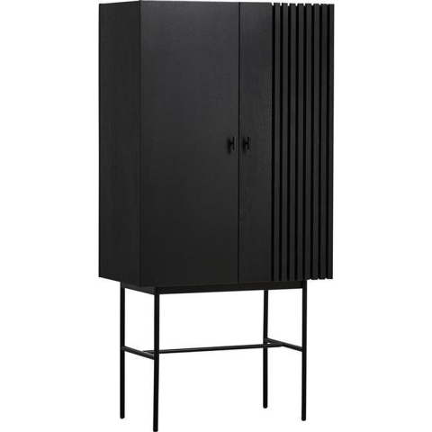 Woud Array Opbergkast 80 Black Painted Oak Veneer
