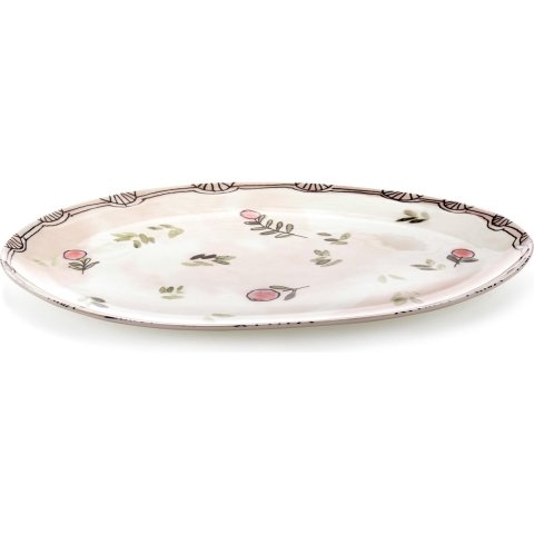Serax Midnight Flowers By Marni Mirtillo Nude Serveerschaal 46x30