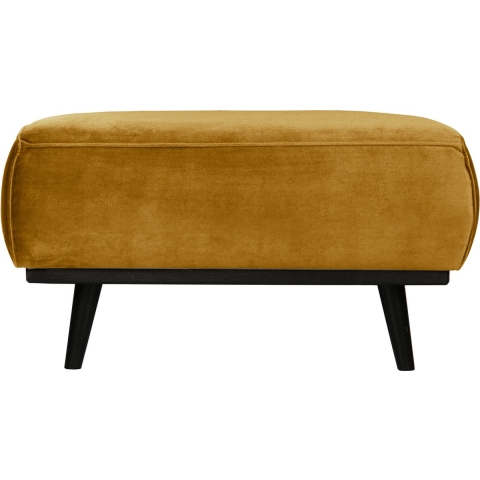BePureHome Statement Hocker Fluweel Honing Geel