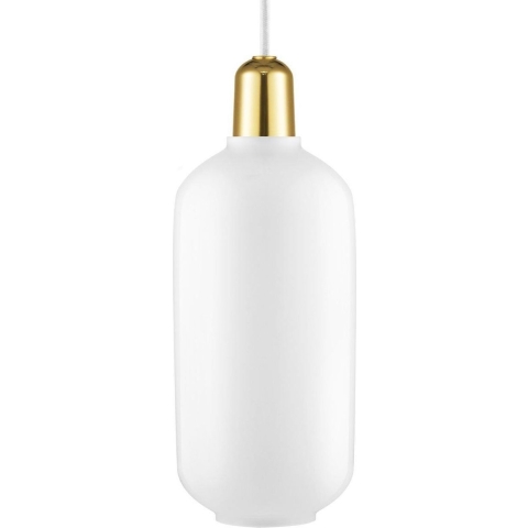 Normann Copenhagen Amp Lamp Brass HanglampØ11.2 Large Wit