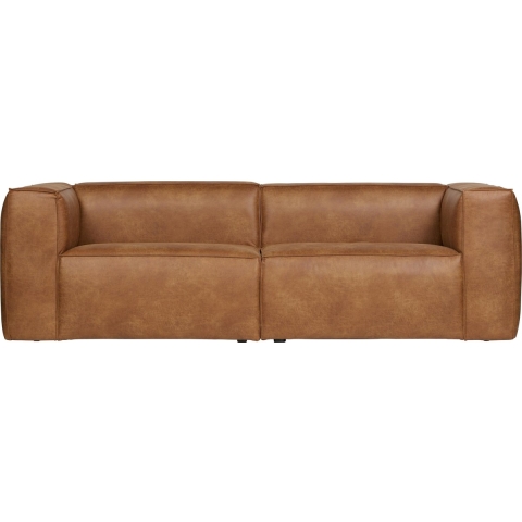WOOOD Exclusive Bean 3,5-zits Bank Leer Cognac