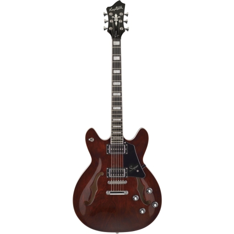 Hagstrom Super Viking Justin York Signature, Trans Brown