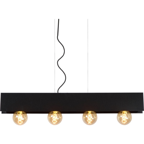 Lucide Surtus 4 Hanglamp Zwart