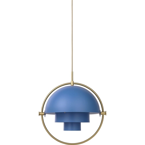Gubi Multi-Lite HanglampØ36 Large Messing/nordic Blue