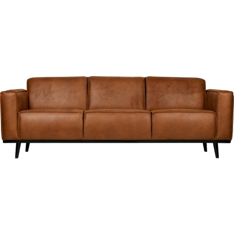 BePureHome Statement Bank 3-zits Eco Leer Cognac