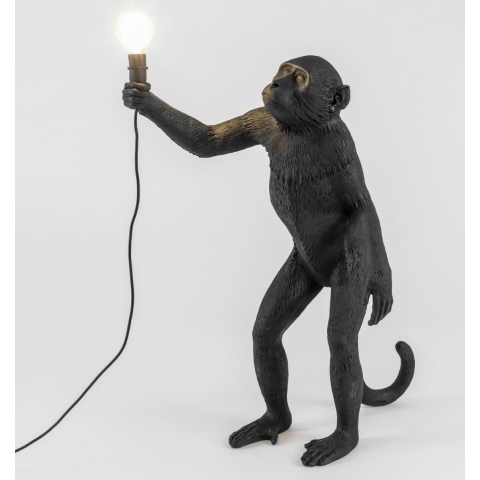 Seletti Monkey Standing Outdoor Vloerlamp Zwart