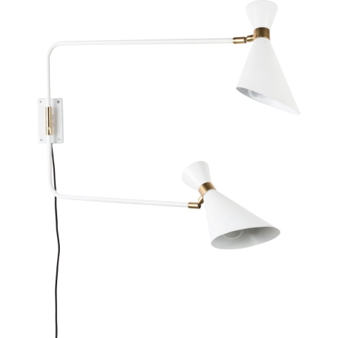 Zuiver Shady Double Wandlamp Wit