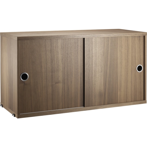 String Furniture Kast Met Schuifdeur  78 X 30 X 42 Cm Walnoot