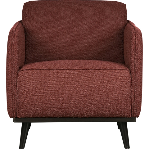 BePureHome Statement Fauteuil Met Arm Boucle Chestnut