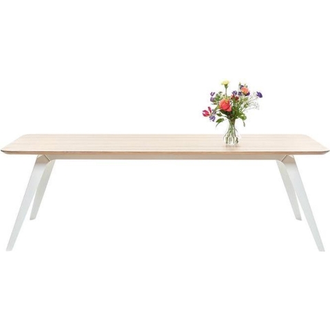 Puik Fold Tafel 240x100 Naturel Wit Onderstel