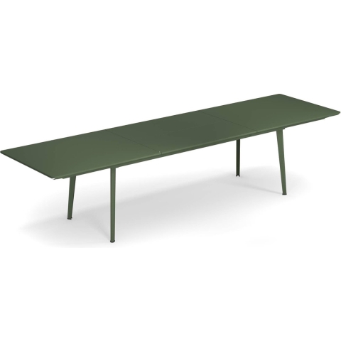 Emu Plus4 Uitschuifbare Tuintafel 90x220/330 Legergroen