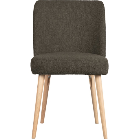 Vtwonen Force Boucle Eetkamerstoel Bruin