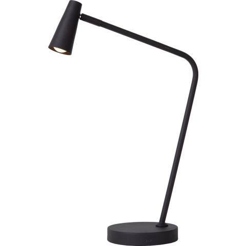 Lucide Stirling Bureaulamp LED Oplaadbaar Zwart